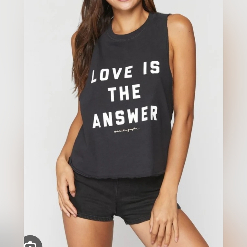 Spiritual  Gangster Love is the Answer XS Women's sleeveless shirt